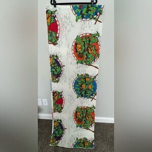 Teenage Mutant Ninja Turtles Vintage TMNT Twin Flat Cotton Top Sheet 1990 90s